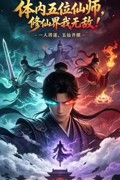 《体内五位仙师，修仙界我无敌！》封面
