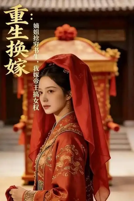 《重生换嫁：嫡姐抢穷书生，我嫁帝王搞女权》封面