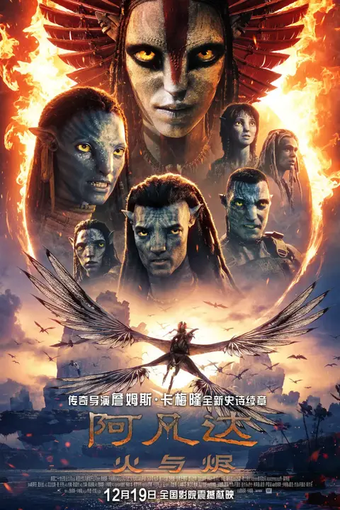 《阿凡达：火与烬》封面
