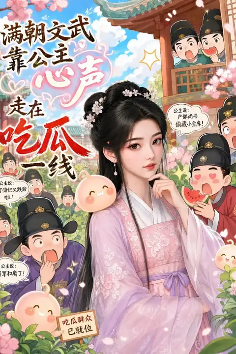 《满朝文武靠公主心声走在吃瓜一线(AI)》封面