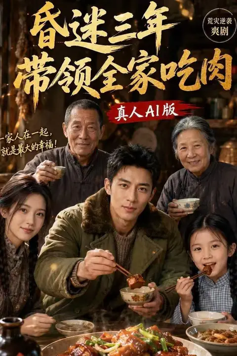 《昏迷三年，带领全家吃肉》封面