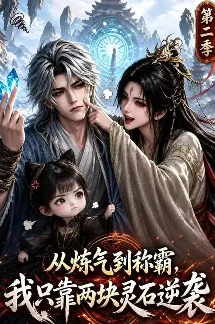 《从炼气到称霸,我只靠两块灵石逆袭第二季》封面