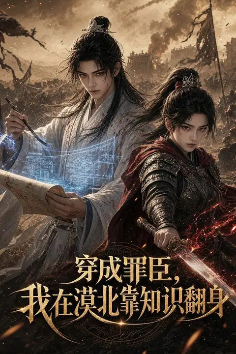 《穿成罪臣,我在漠北靠知识翻身》封面