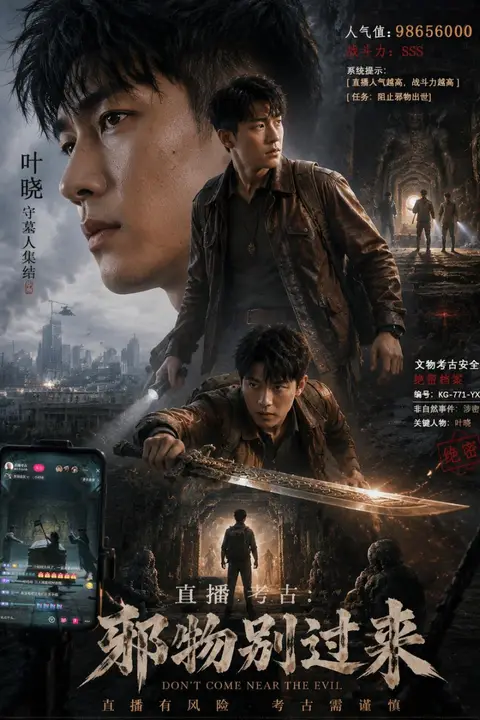 《直播考古:邪物别过来》封面