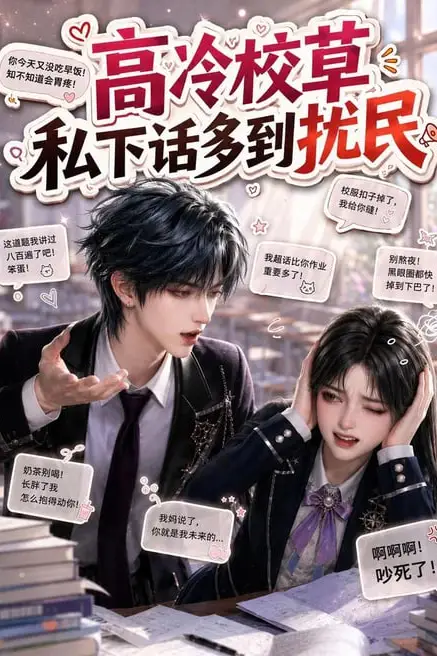 《高冷校草私下话多到扰民》封面