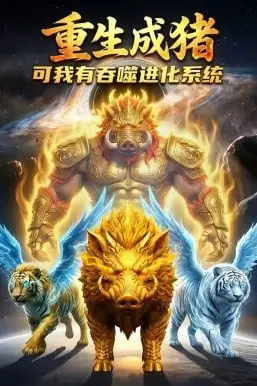 《重生成猪，可我有吞噬进化系统》封面