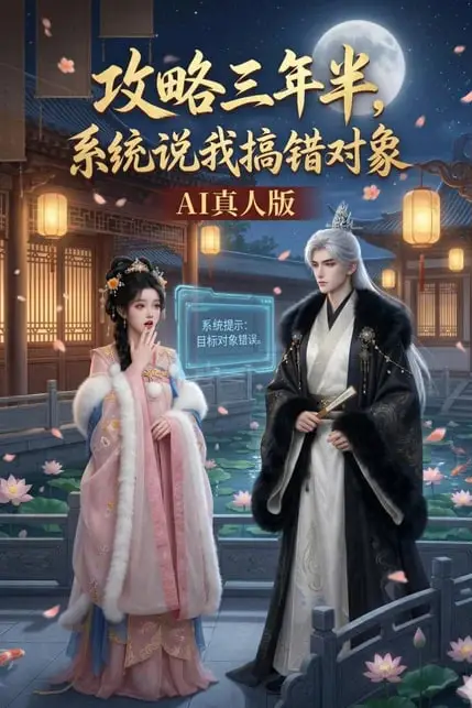 《攻略三年半，系统说我搞错对象 AI 真人版》封面