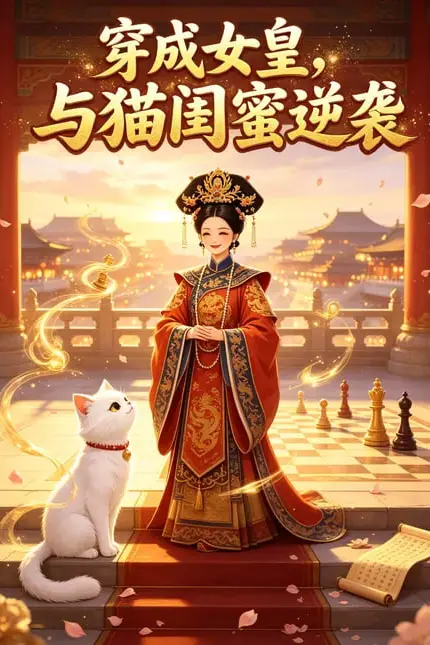 《穿成女皇与猫闺蜜逆袭》封面