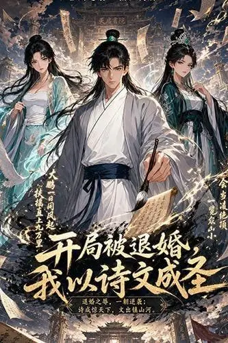 《开局被退婚，我以诗文成圣》封面