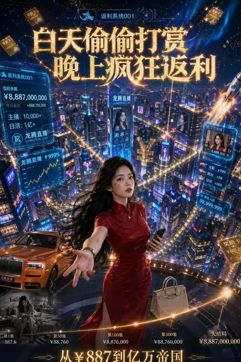 《白天偷偷打赏,晚上疯狂返利》封面