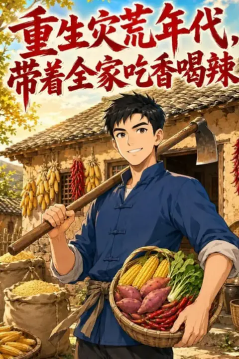 《重生灾荒年代,带着全家吃香喝辣》封面