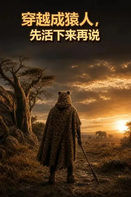 《穿越成猿人,先活下来再说》封面