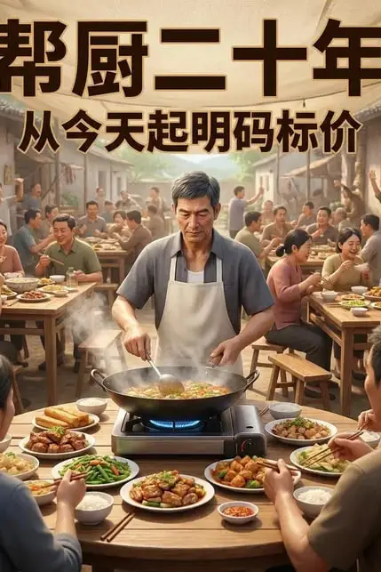 《帮厨二十年,从今天起明码标价》封面
