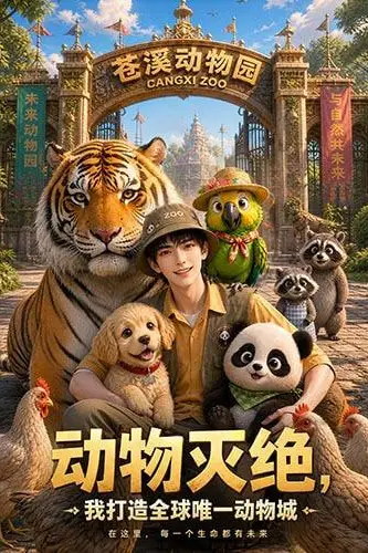 《动物灭绝:我打造全球唯一动物城》封面