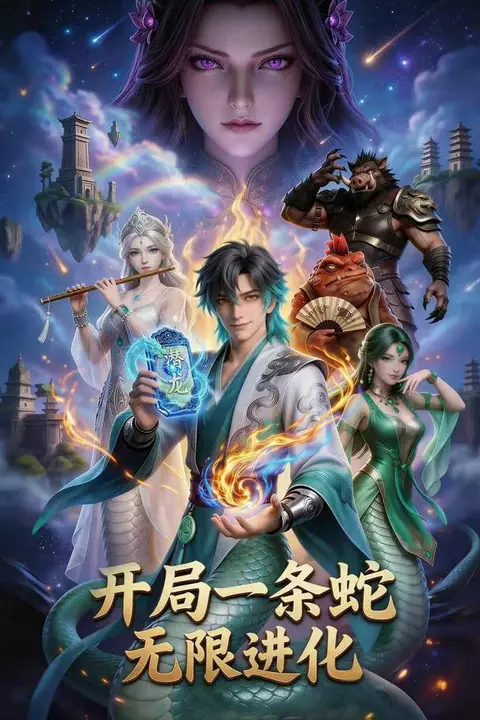 《开局一条蛇,无限进化》封面