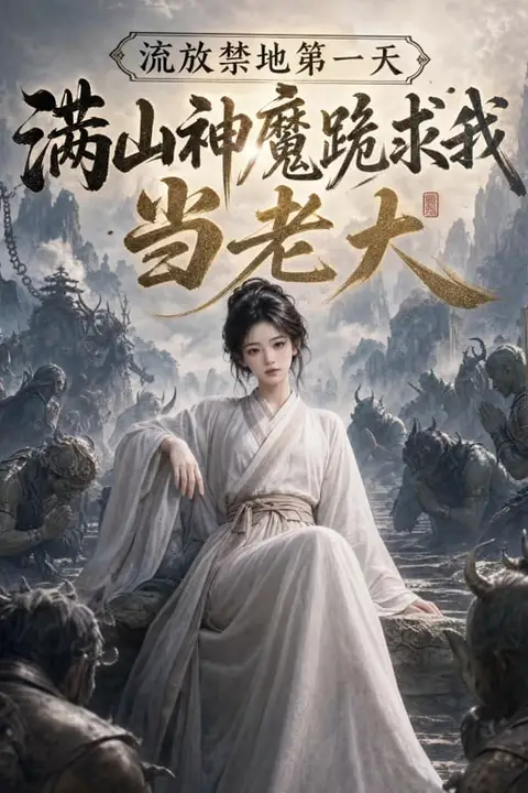 《流放禁地第一天,满山神魔跪求我当老大》封面