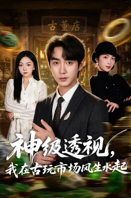 《神级透视,我在古玩市场风生水起》封面