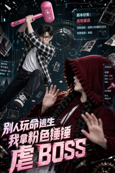 《别人玩命逃生,我拿粉色锤锤虐BOSS》封面