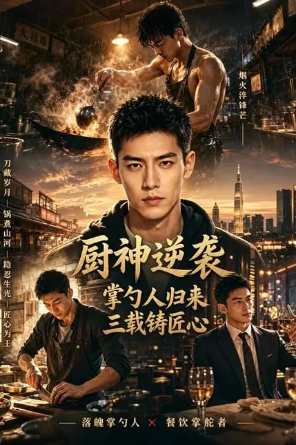 《厨神逆袭:掌勺人归来,三载铸匠心》封面