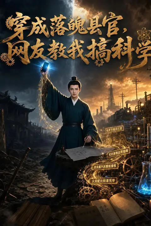 《穿成落魄县官，网友教我搞科学》封面