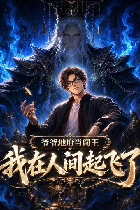 《爷爷地府当阎王，我在人间起飞了》封面